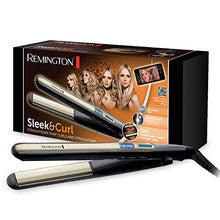 Carica l'immagine nel visualizzatore di Gallery, Remington Sleek &amp; Curl Piastra per Capelli, Nero/Beige - Ilgrandebazar