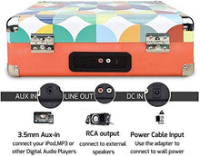 Carica l'immagine nel visualizzatore di Gallery, DIGITNOW! Giradischi Bluetooth a 3 Velocità, Convertitore Portatile M46-Color
