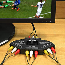 Carica l'immagine nel visualizzatore di Gallery, Commutatore audio video, AV Connettori, RCA Selettore con 3-porte-Input... - Ilgrandebazar