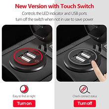 Carica l'immagine nel visualizzatore di Gallery, Thlevel Caricabatteria Auto USB Presa per 2 Porte 5v 4.2a Rosso