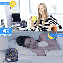 Carica l'immagine nel visualizzatore di Gallery, TedGem Ventilatore USB, da Tavolo Portatile...
