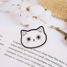 Carica l'immagine nel visualizzatore di Gallery, Unigift, spille in acrilico a forma di gatto con diverse espressioni, per... - Ilgrandebazar