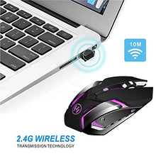 Carica l'immagine nel visualizzatore di Gallery, TENMOS X96 Ricaricabile Wireless Gaming Mouse, Ottico Retroilluminato Mouse...