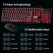 Carica l'immagine nel visualizzatore di Gallery, Rii Gaming RK101 (Layout Italiano) - Set Tastiera e Mouse da Gioco,...