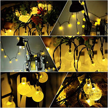 Carica l'immagine nel visualizzatore di Gallery, Catena Luminosa Esterno Solare,Useber 50 LED Impermeabile Luci Stringa Solare per Casa,Giardino,Feste,Natale,Balcone (Bianco Caldo)