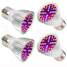 Carica l'immagine nel visualizzatore di Gallery, Piante Lampada a LED, 4 pezzi 40W E27 Grow Bulbs per Semina, Crescita, 40w*4 - Ilgrandebazar
