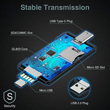 Carica l'immagine nel visualizzatore di Gallery, Vanja Lettore di Schede SD/Micro SD, Adattatore Black-Type C Card Reader