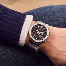Carica l'immagine nel visualizzatore di Gallery, Casio EDIFICE Orologio, Robusta Cassa, 10 BAR, Uomo con Cinturino in Nero - Ilgrandebazar