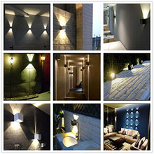 Carica l'immagine nel visualizzatore di Gallery, 12W Lampade da Parete per Esterno / Interni Led, Applique Nero - Ilgrandebazar