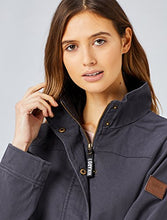Carica l'immagine nel visualizzatore di Gallery, Marchio Amazon - Hikaro Giacca in Cotone Donna M, Grigio (Charcoal) - Ilgrandebazar