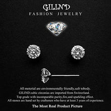 Carica l'immagine nel visualizzatore di Gallery, Gilind Collana Argento 925 Cuore e orecchini set per le donne + Double Heart - Ilgrandebazar