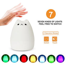 Carica l'immagine nel visualizzatore di Gallery, Luce Notturna LED , Omitium lampada per i bambini gatto di ricarica... - Ilgrandebazar