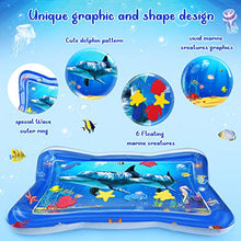 Carica l'immagine nel visualizzatore di Gallery, Joyjoz Tappetino Acqua per Bambini TummyTime Gonfiabile, Tappeto per...