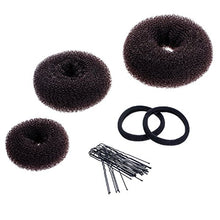 Carica l'immagine nel visualizzatore di Gallery, 3 Pezzi Set di Chignon Crocchia Ciambella Panino Anello Stile per Capelli... - Ilgrandebazar