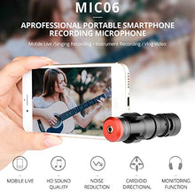 Carica l'immagine nel visualizzatore di Gallery, Microfono Cellulare, Andoer per smartphone Mini plug-in Microfono...