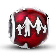 Carica l'immagine nel visualizzatore di Gallery, Family Silhouette Charm in argento Sterling 925 ciondoli Pandora,... - Ilgrandebazar