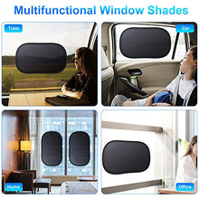 Carica l'immagine nel visualizzatore di Gallery, Oziral Tendine Parasole Auto 3 Pezzi Universali Protegge con Nero