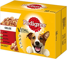 Carica l'immagine nel visualizzatore di Gallery, Pedigree Vital Protection, Cibo per cani con carne 48 Buste (4 x 12 x 100g)