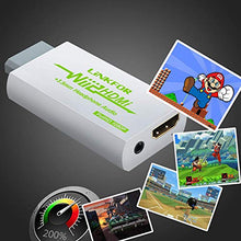 Carica l'immagine nel visualizzatore di Gallery, LiNKFOR Wii Convertitore con Cavo HDMI 3ft/Convertitore a HDMI/Wii Bianco