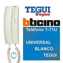 Carica l'immagine nel visualizzatore di Gallery, Legrand / Bticino T-71U Telefono Universale, Bianco 1 UNIDAD, - Ilgrandebazar