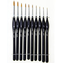 Carica l'immagine nel visualizzatore di Gallery, Pennelli Acquerello,Set Pittura Per Acquerello Olio e Nail Art,10...