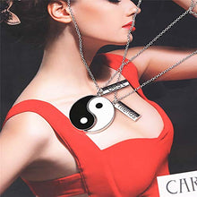 Carica l'immagine nel visualizzatore di Gallery, Ciondolo catena Yin Yang Taichi argento per coppia coppia,2 pezzi collane... - Ilgrandebazar
