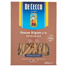 Carica l'immagine nel visualizzatore di Gallery, De Cecco Penne Rigate Integrali - 500 g