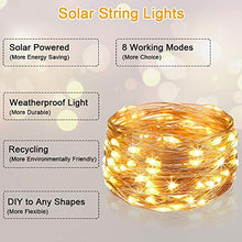 Carica l'immagine nel visualizzatore di Gallery, flintronic Catena Luminosa Solare, Luci Solari Esterno, 8 Modi #1 Pc 100led