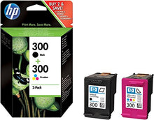 Carica l'immagine nel visualizzatore di Gallery, HP 300 Combo Pack CN637EE Confezione da 2 Pacco Combi, Nero + Tricromia - Ilgrandebazar