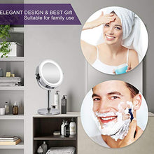 Carica l'immagine nel visualizzatore di Gallery, Meowoo Specchio Trucco Cosmetico Con Piedistallo specchio Argento,1 Pc