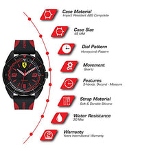 Carica l'immagine nel visualizzatore di Gallery, Scuderia Ferrari Analogico Quarzo Orologio da Polso 830515 - Ilgrandebazar