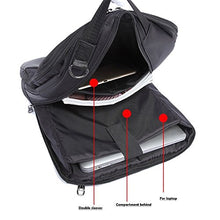 Carica l'immagine nel visualizzatore di Gallery, Zaino Per PC Portatile, YAOHU Porta Computer 15.6 Pollici Nero