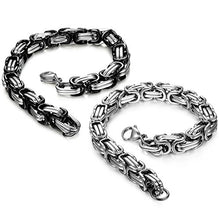 Carica l'immagine nel visualizzatore di Gallery, sailimue 2 Pezzi Gioielli in Acciaio Inossidabile e Bracciale Uomo Donna...
