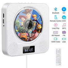 Carica l'immagine nel visualizzatore di Gallery, Lettore DVD portatile CD, lettore CD/DVD musicale Bluetooth con white - Ilgrandebazar