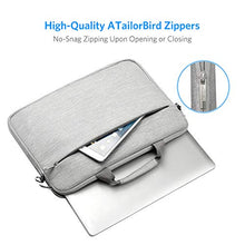 Carica l'immagine nel visualizzatore di Gallery, AtailorBird Borsa Porta PC a Tracolla Compatibile con 15.6 15.6", Grigio