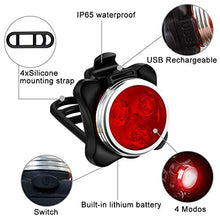 Carica l'immagine nel visualizzatore di Gallery, AMANKA Luci per Bicicletta, Set Luce Bici LED Light con 5V/2A...