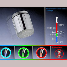 Carica l'immagine nel visualizzatore di Gallery, YoMaris 2 Pezzi Acqua Rubinetto LED colorato con 3 Colori Che cambiano...