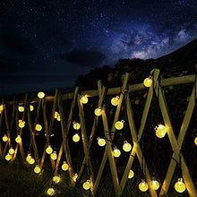 Carica l'immagine nel visualizzatore di Gallery, ZWOOS Catena Luminosa Solare, 7m 50 LED Luci Solari Esterno con Bianco Caldo