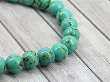 Carica l'immagine nel visualizzatore di Gallery, Bracciale per gli uomini in perle Turchese ricostituito e perla di occhio di... - Ilgrandebazar