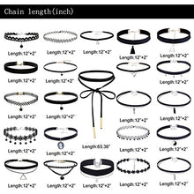 Carica l'immagine nel visualizzatore di Gallery, Elegant Rose, set di 23 collane girocollo, chocker in velluto, pizzo; stile:... - Ilgrandebazar