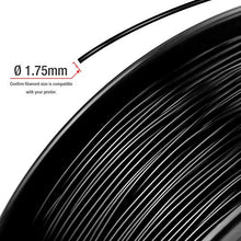 Carica l'immagine nel visualizzatore di Gallery, TIANSE PLA Nero filamento stampante 3d, 1,75 mm, precisione dimensionale - Ilgrandebazar