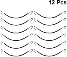 Carica l'immagine nel visualizzatore di Gallery, SOLUSTRE 12 elastici per capelli per coda di cavallo (nero) 12St Nero