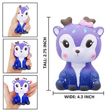Carica l'immagine nel visualizzatore di Gallery, Yetech 4 Pezzi Squishy Galaxy Kawaii Cervo Unicorno Tooth Panda Squishies... - Ilgrandebazar