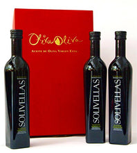 Carica l'immagine nel visualizzatore di Gallery, 3 x Solivellas arbequina 500ml Gift Box - Olio Extra Vergine