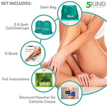Carica l'immagine nel visualizzatore di Gallery, 5kind KIT Coppetta AntiCellulite in Silicone 2 Pezzi | SET Borsetta da...