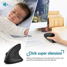 Carica l'immagine nel visualizzatore di Gallery, LOETAD ANKER Mouse Verticale Wireless Ergonomico Silenzioso modalità Standby...