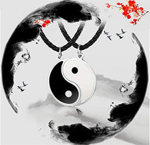 Carica l'immagine nel visualizzatore di Gallery, BESTEEL Gioielli 3MM in Pelle Ciondolo Tai Chi Collana per Uomo E Donna... - Ilgrandebazar
