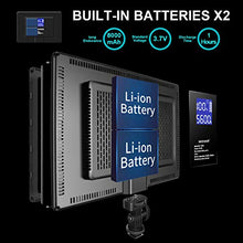 Carica l'immagine nel visualizzatore di Gallery, Neewer RALENO Luce 192 LED Ultra Sottile con LCD Display, Batteria a Litio...