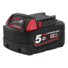 Carica l'immagine nel visualizzatore di Gallery, Batteria Milwaukee M18B5 5.0Ah Rossa Ioni Di Litio Black - Ilgrandebazar