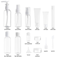 Carica l'immagine nel visualizzatore di Gallery, MYLL 14 Pezz Bottigliette da Viaggio Set per Aereo (Max.100ml), Bianca - Ilgrandebazar